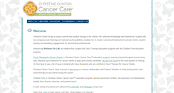 Desktop Screenshot of christineclintoncancercare.com