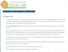 Tablet Screenshot of christineclintoncancercare.com